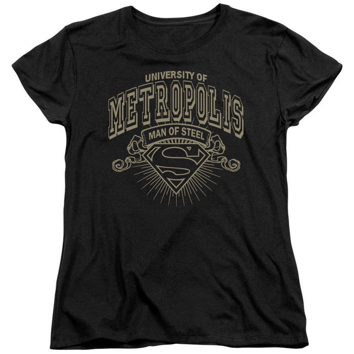 Superman University Of Metropolis Womens T-Shirt