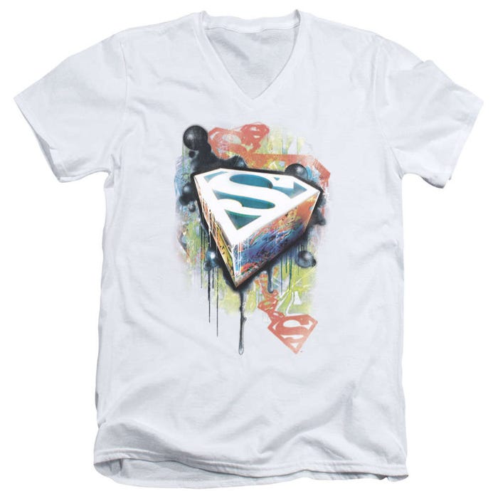 Superman Urban Shields V-Neck T-Shirt