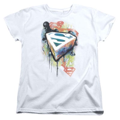 Superman Urban Shields Womens T-Shirt