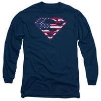 Superman Us Shield Long Sleeve Shirt