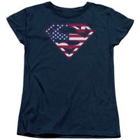 Superman Us Shield Womens T-Shirt