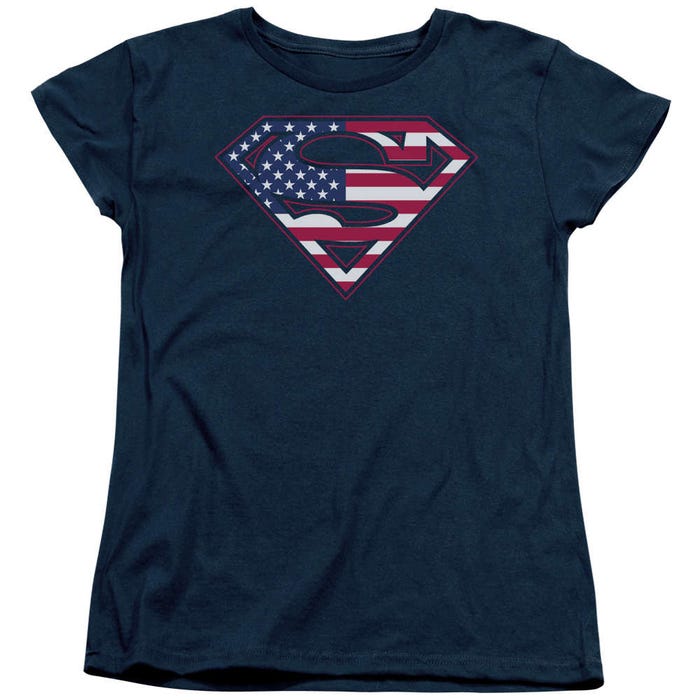 Superman Us Shield Womens T-Shirt