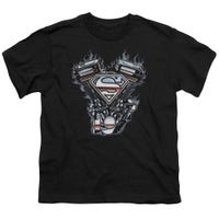 Superman V Twin Logo Kids T-Shirt