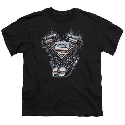 Superman V Twin Logo Kids T-Shirt