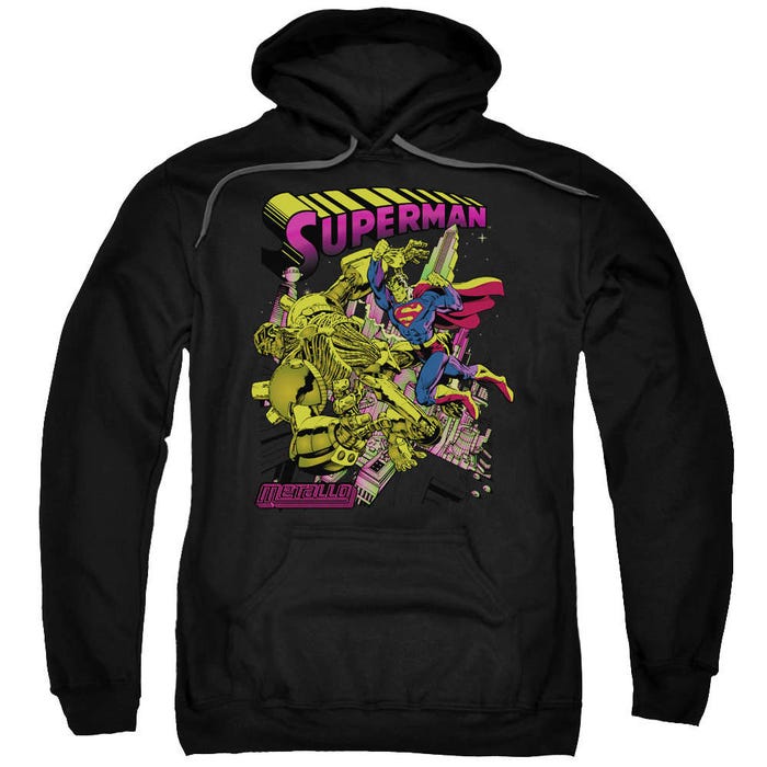 Superman Versus Metallo Blacklight Hoodie