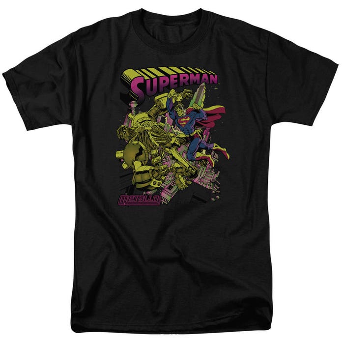Superman Versus Metallo Blacklight T-Shirt