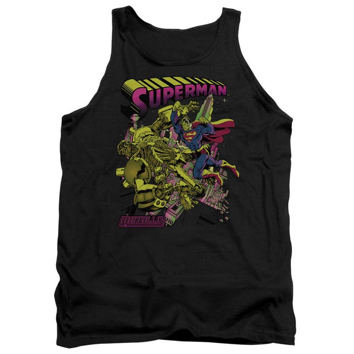 Superman Versus Metallo Blacklight Tank Top