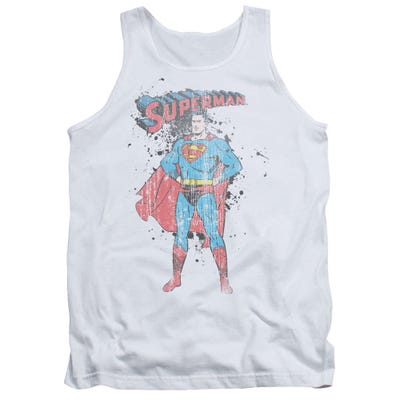 Superman Vintage Ink Splatter Tank Top