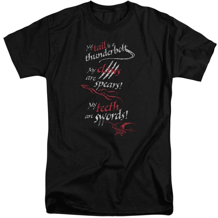 Tail Claws Teeth The Hobbit Tall T-Shirt