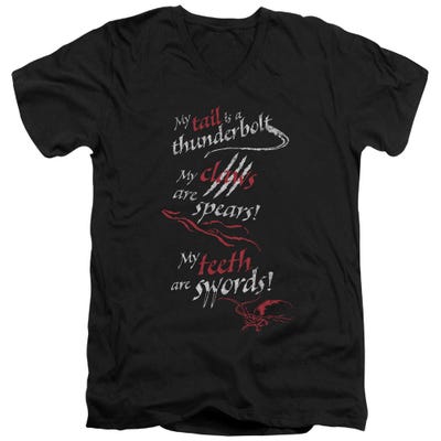 Tail Claws Teeth The Hobbit V-Neck T-Shirt