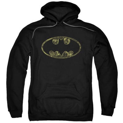Tattered Logo Batman Hoodie