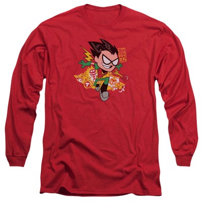 Teen Titans Go Robin in Action Long Sleeve Shirt
