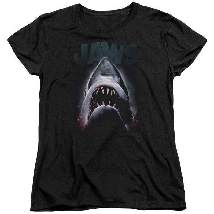 Terror In The Deep Jaws Womens T-Shirt