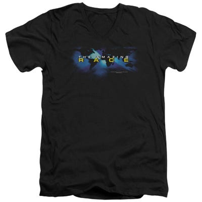 The Amazing Race Faded Logo V-Neck T-Shirt