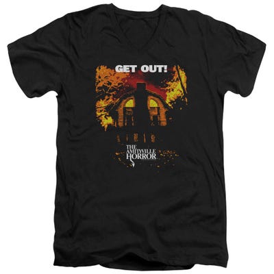 The Amityville Horror Get Out of the House V-Neck T-Shirt