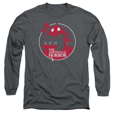 The Amityville Horror Red House Circle Logo Long Sleeve Shirt