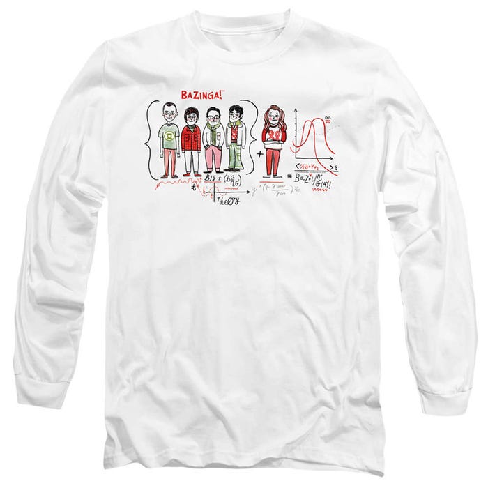 The Big Bang Theory Bazinga Equation Long Sleeve Shirt