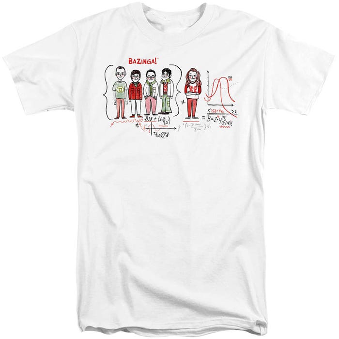 The Big Bang Theory Bazinga Equation Tall T-Shirt