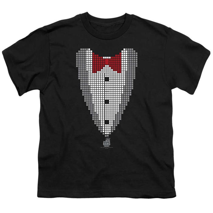The Big Bang Theory Pixelated Tux Kids T-Shirt