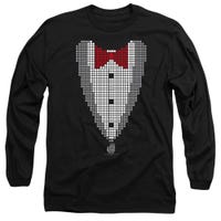 The Big Bang Theory Pixelated Tux Long Sleeve Shirt
