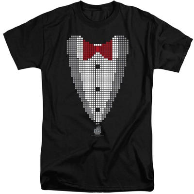 The Big Bang Theory Pixelated Tux Tall T-Shirt