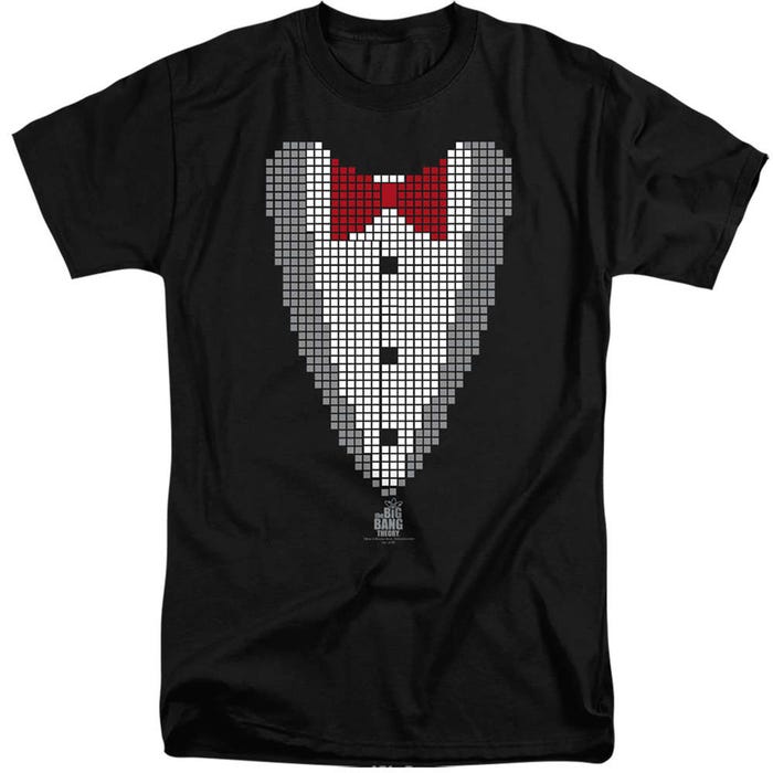 The Big Bang Theory Pixelated Tux Tall T-Shirt
