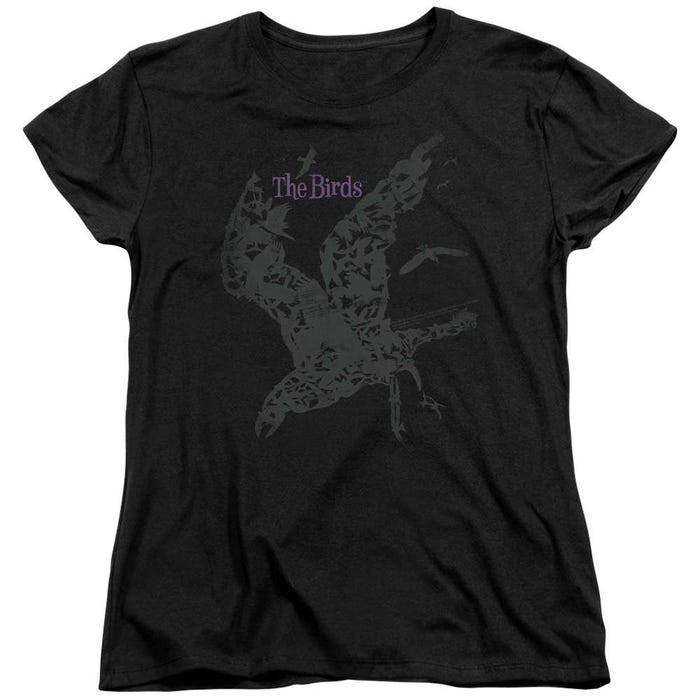 The Birds Movie Poster Womens T-Shirt
