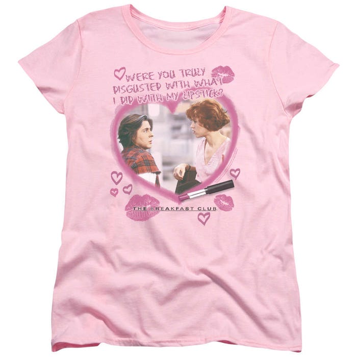 The Breakfast Club Lipstick Quote Womens T-Shirt
