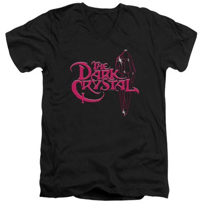 The Dark Crystal Bright Pink Logo V-Neck T-Shirt
