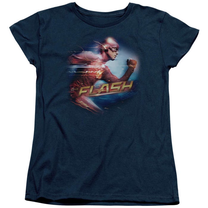 The Flash Faster Than Lightning Womens T-Shirt