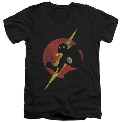 The Flash Symbol Knockout V-Neck T-Shirt