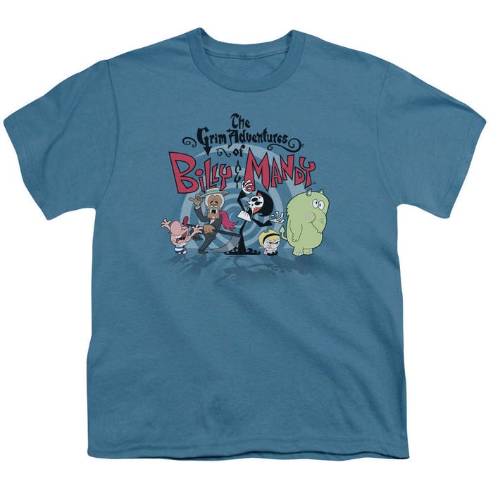 The Grim Adventures of Billy & Mandy Cast Group Shot Kids T-Shirt