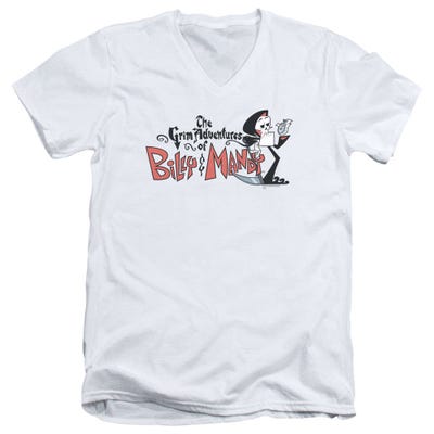 The Grim Adventures of Billy & Mandy Logo V-Neck T-Shirt