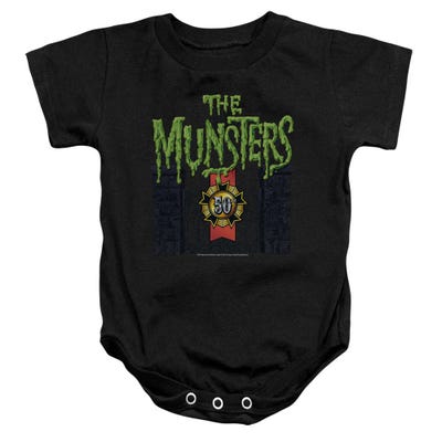 The Munsters 50 Year Logo Baby Bodysuit
