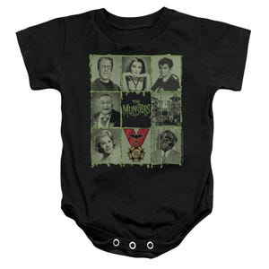 The Munsters Blocks Baby Bodysuit