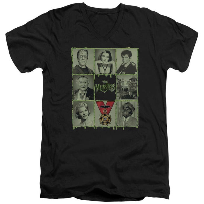 The Munsters Blocks V-Neck T-Shirt