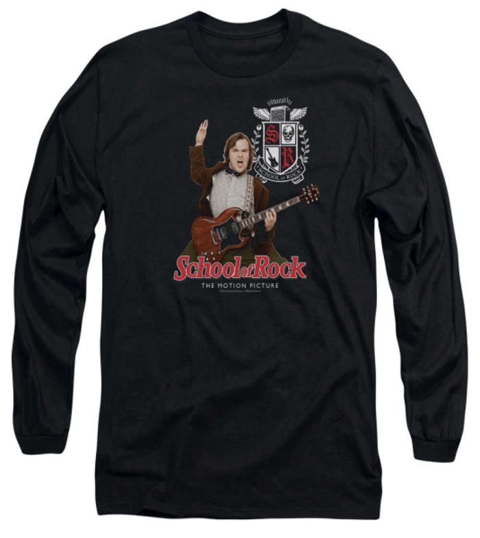 The Teacher Is In School Of Rock Long Sleeve Shirt