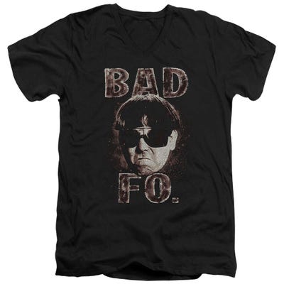 The Three Stooges Bad Moe Fo V-Neck T-Shirt
