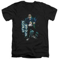 The Three Stooges Curly Style V-Neck T-Shirt