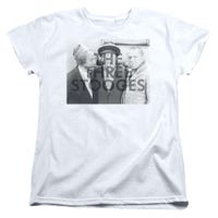 The Three Stooges Cutoff Womens T-Shirt