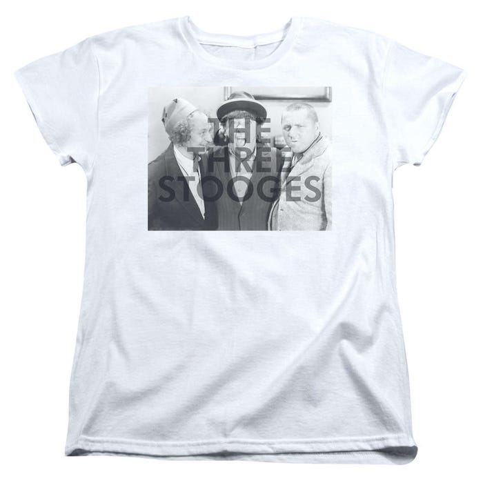 The Three Stooges Cutoff Womens T-Shirt