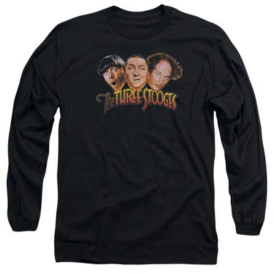 The Three Stooges Head Logo Long Sleeve Shirt