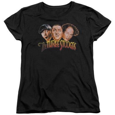 The Three Stooges Head Logo Womens T-Shirt