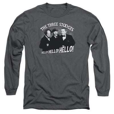 The Three Stooges Hello Again Long Sleeve Shirt