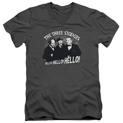 The Three Stooges Hello Again V-Neck T-Shirt