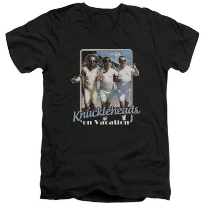 The Three Stooges Knuckleheads On Vacation V-Neck T-Shirt