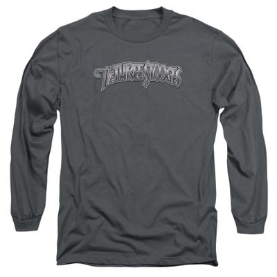 The Three Stooges Metallic Logo Long Sleeve Shirt