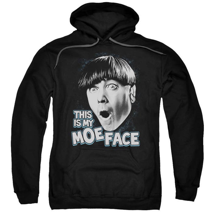 The Three Stooges Moe Face Hoodie