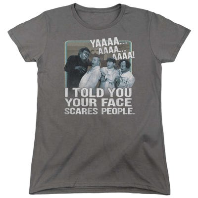 The Three Stooges Scares People Womens T-Shirt