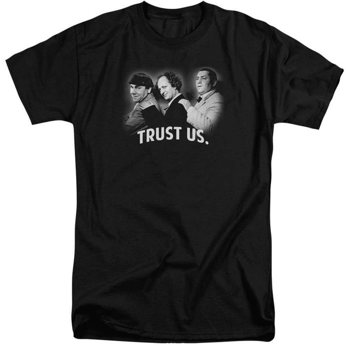 The Three Stooges Trust Us Tall T-Shirt